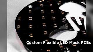 Soluções personalizadas de placa de circuito de máscara de beleza LED flexível