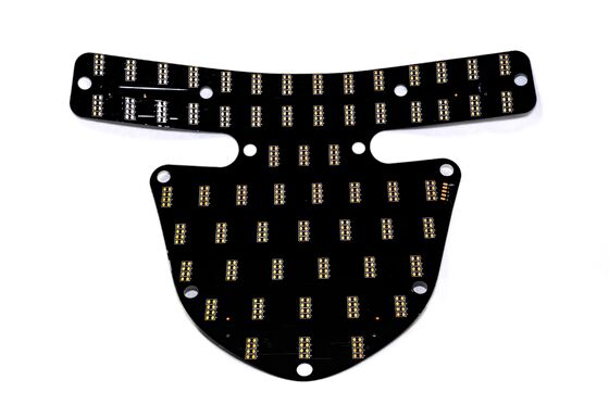 Placa de circuito impresso flexível de dupla camada personalizável com nível de proteção contra incêndio V0 para dispositivos médicos e de beleza