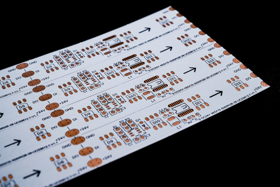Tabela de PCB flexível para tira LED Tabela de camadas duplas coloridas revestimento de filme de lado duplo