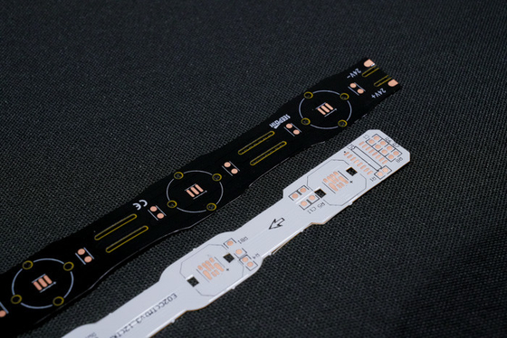 Lente colorida - placa especial em forma de FPC com tira de luz LED FPC de dupla face Fabricação e montagem de PCB flexível UL E477885 IATF16949 GB/T13485