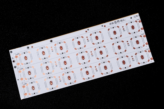 LED Lente FPCB com placa de circuito quente LED 2835 placa de lente placa de camada dupla, revestimento de película de dois lados, quadro branco, texto preto, OSP antioxidante