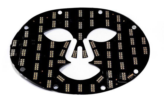 Placas de Circuito Flexível FPC Personalizadas com Luzes LED Material Base Polimida Dupla Camada OSP Antioxidante para Máscara de Beleza Médica
